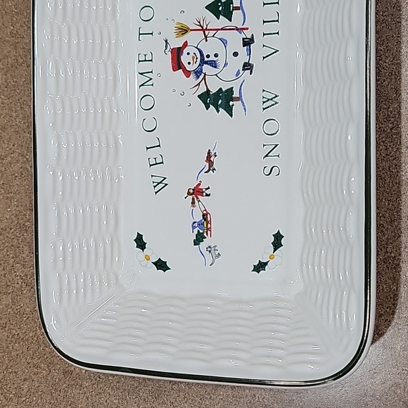 Pfaltzgraff Holiday "Welcome" Serving Tray!! - Picture 3 of 10